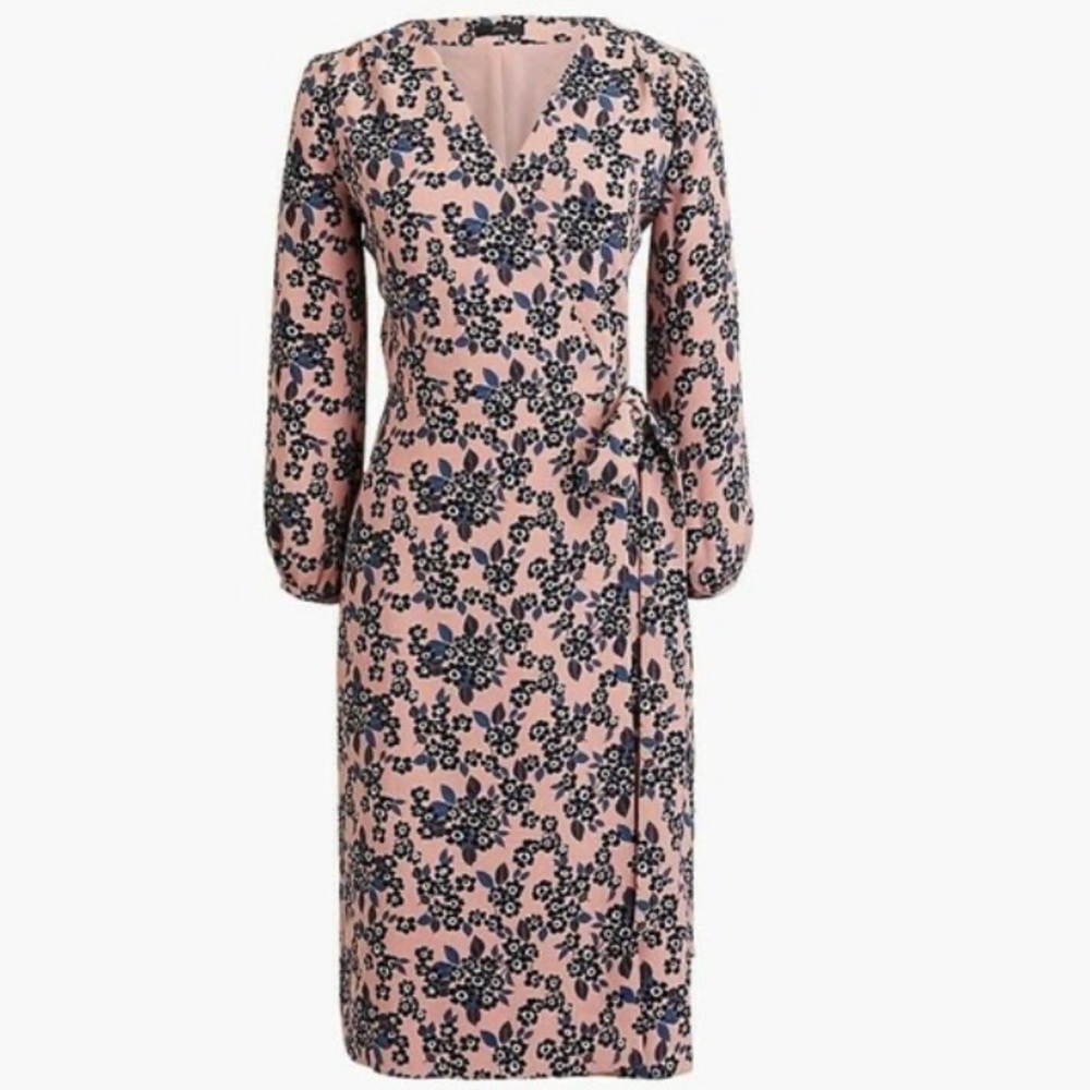 J. Crew Dress Blush Bouquet Floral